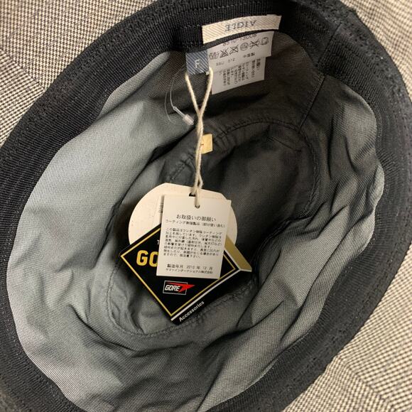 AIGLE Size S Grey Houndstooth GORE-TEX Fedora Hat - Picture 5 of 7